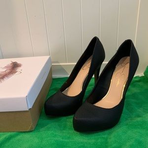 Jessica Simpson Black Stiletto Heels